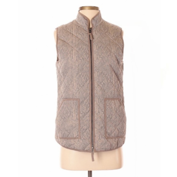 LOGO by Lori Goldstein Jackets & Blazers - LOGO by Lori Goldstein Quilted Snake Skin Vest